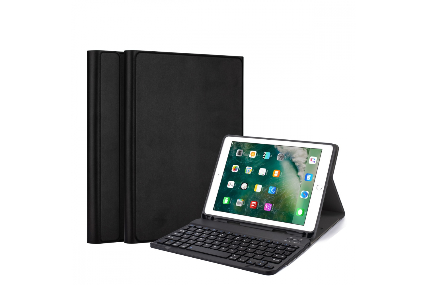 Bedenk Rechthoek Mens iPad 2018 9.7 inch hoes met toetsenbord ultra slim protection Zwart |  tablettotaal.nl