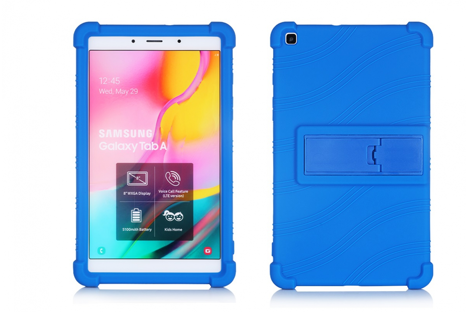 natuurlijk Tegenover Empirisch Samsung Tab A 8 inch 2019 kinderhoes back cover schokbestendig Blauw |  tablettotaal.nl