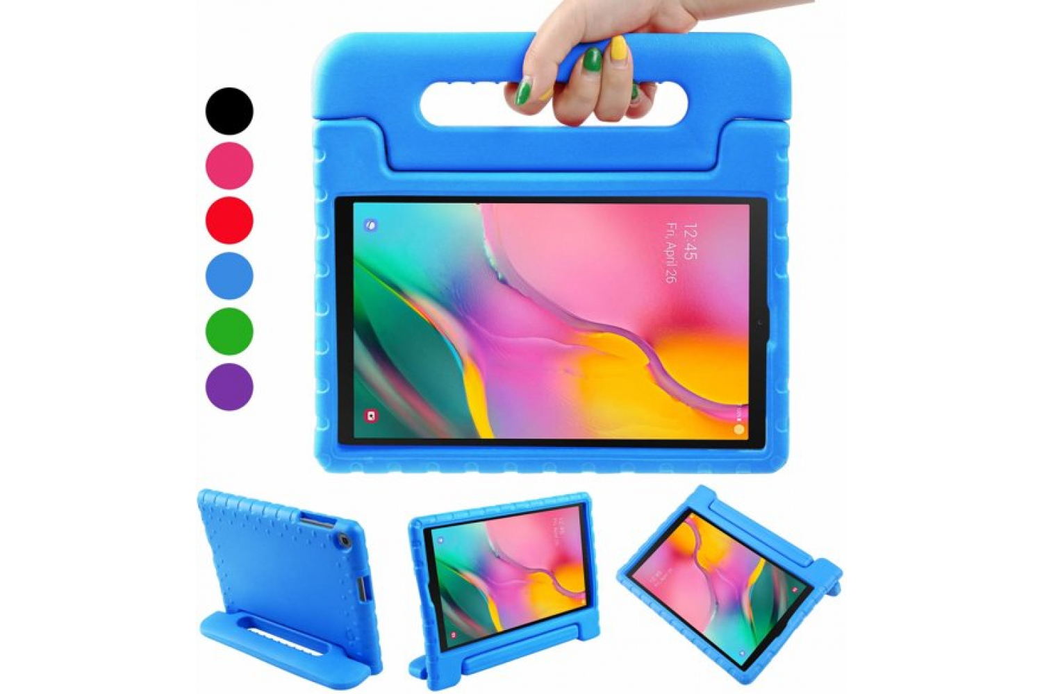 Momentum een vuurtje stoken Ieder Samsung Galaxy Tab A 10.1 model 2019 Kinderhoes Blauw | tablettotaal.nl